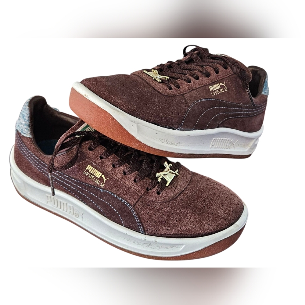 PUMA Men Brown Suede Sneakers 6V Special SE RARE Size 5